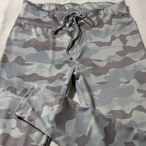 Simply Southern Gray & Light Blue Camouflage Leggings